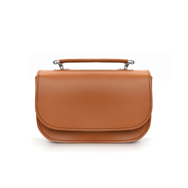 Aura Handmade Leather Bag - Burnt Orange