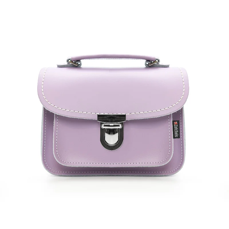 Luna Handmade Leather Bag - Pastel Violet