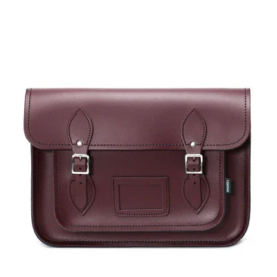 Handmade Leather Satchel - Marsala Red