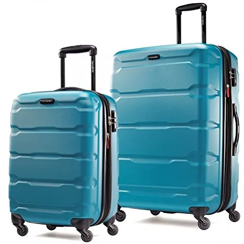 Samsonite Omni PC 2 Piece Set of 20 and 28 Spinner (Caribbean Blue)