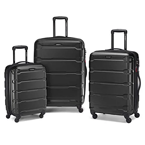 Samsonite Omni PC Hardside Expandable Luggage, 3-Piece, Black