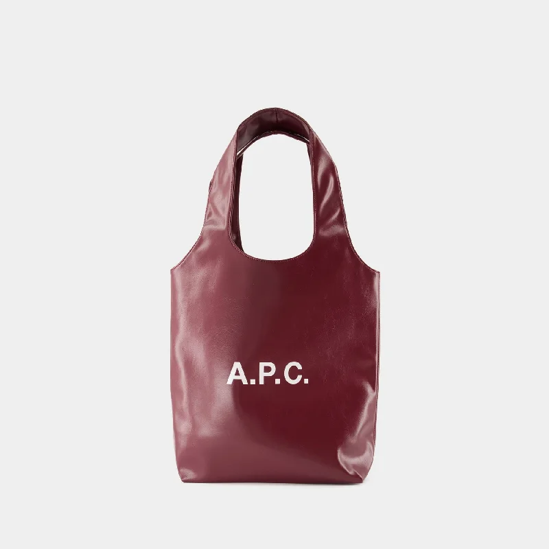 Ninon Small Shopper Bag - A.P.C. - Synthetic - Burgundy