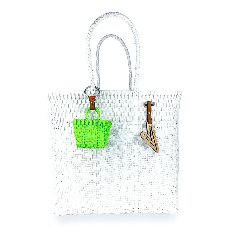 Maria Victoria | Tiny Tote Bag Charm | Green