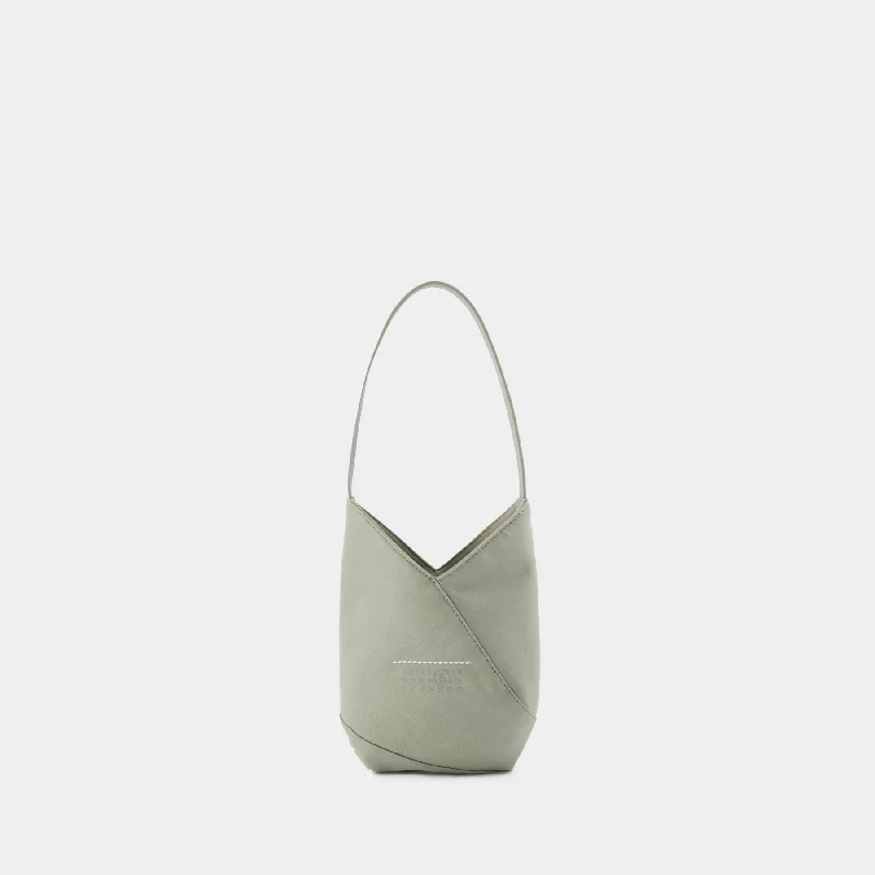 Japanese Egg Shoulder Bag - MM6 Maison Margiela - Synthetic - Grey