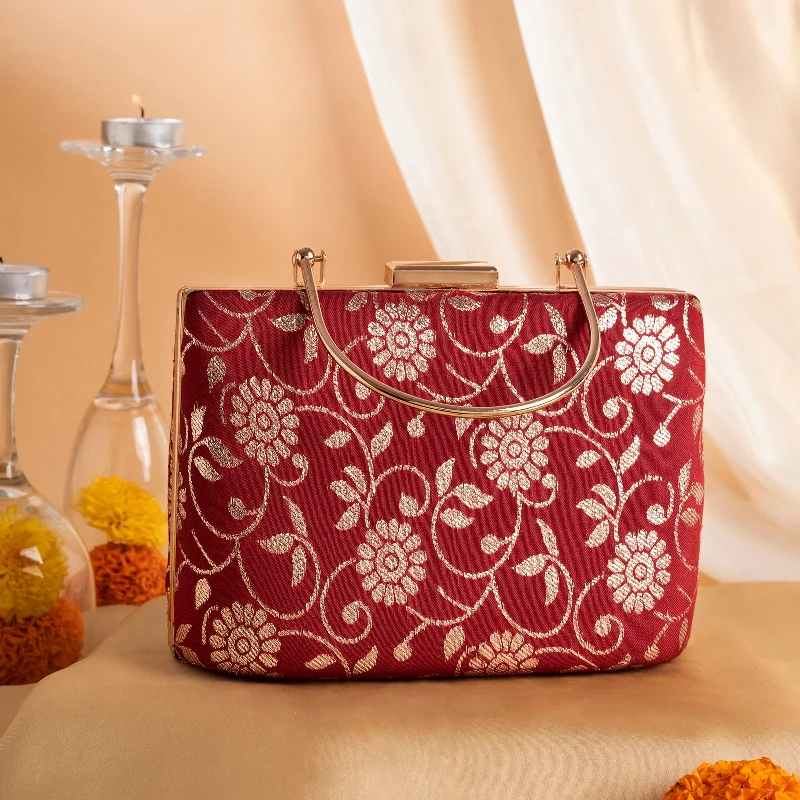 Teejh Vaibhavi Brocade Clutch