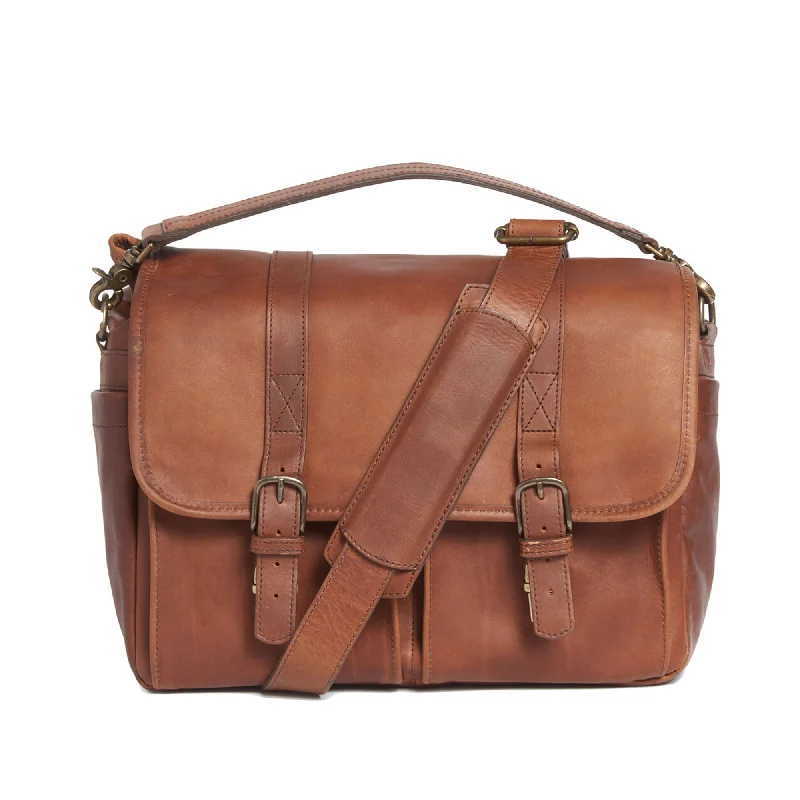 ONA Brixton Messenger Bag, Leather - Antique Cognac