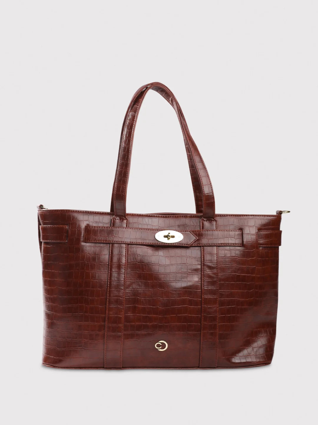 Caprese Treza Laptop Tote Large Tan