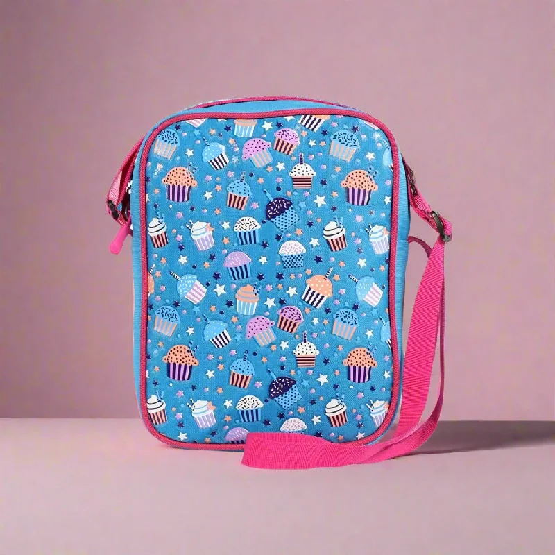 Smilykiddos kids messenger bag-Cupcake Theme